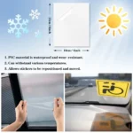 Car Windshield Sticker, Windshield Applicator, Clear Window Cling Car Inspection Sticker Holder Static Cling Window Film - Image 4