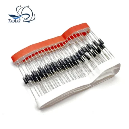 50pcs 1N4001 1N4002 1N4003 1N4004 1N4005 1N4006 1N4007 DO-41 Rectifier Diode 1A 50V 100V 200V 400V 600V 800V 1000V