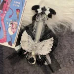 1Pc Kawaii Pink Angel Wings Sweetheart Utility Knife Y2K Subculture Cute Girl Express Box Letter Opener Stationery Paper Cutter - Image 3