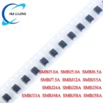 20pcs/lot TVS Diode SMBJ5.0A SMBJ5.0A SMBJ6.5A SMBJ7.5A SMBJ12A SMBJ15A SMBJ24A SMBJ28A SMBJ30A SMBJ33A SMBJ48A DO-214AA