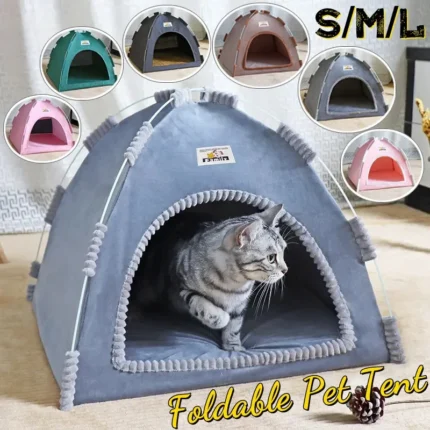 Pet Tent Cave Hut Cat Sleep House for Kitten Playpen Cage Basket Cat Nesk Kennel Small Dog House Bed Chihuahua Забор Для Кошек