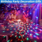1-4Pack Aalternating Fashing Light Stage Lamp with Remote Control EU Disco Ball Lamps for Home Room Parties Birthday Wedding Bar - Image 4