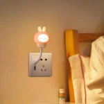 USB Night Light LED Cute Cartoon Night Lamp Bear Chick Kitten for Baby Kid Bedroom Decoration Bedside Lamp - Image 2