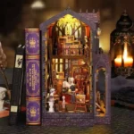 OUZEY Whimsical Art Studio Book Nook, 3D Wooden DIY Creative House, Artistic Craft Kit for Teens