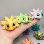 3D Printed Salamander Figures Animal Toys Multi-Joint Movable Simulation Eyes Fidget Toys Home Accessories Desk Decor Kids Gift - Image 3