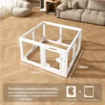 Hot Selling Heavy-duty Pet Fence Metal Acrylic Dog Playpen Pet Pen Puppy Crate Cage Kennel Rabbit Play Pen - Image 3