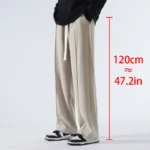 2025 New Autumn Plus Size Men's Pants 190 Tall Men's Extra Long Version Pants High-quality Straight Leg Sports Casual Pants