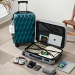 Wavy Line Luggage Rolling Suitcase 17-25 Inch Large Capacity Wheel Travel Bag Fashionable Travel Bag Wheel Suitcase Suitcase - Image 5