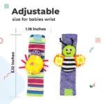 Foot Socks Wrist Rattles Set Newborn Toys Baby Boy Girl Brain Development Infant Toys Hand and Foot Rattles Suitable Babies - Image 2
