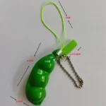Hot Selling New Edamame Pea Key Chain To Relieve Stress and Relieve Boredom Versatile Temperament Stress Reliever Toys Surprise - Image 3