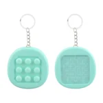 Creative Fun Mini Handheld Maze Bubbles Pinch Music Fidget Toys Kids Stress Relief Toys Keychain Pendant Double-sided Playable - Image 2
