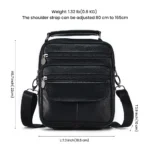 JOYIR Men Genuine Leather Crossbody Bags Messenger Bag for Male Trendy Shoulder Bags Casual Travel Sling Bag Handbags - Image 2