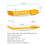 Bike Brake Caliper Piston Reset Correction Wrench Single Side Brake Clamping of Piston Protrusion Reset Brake Piston Repair Tool - Image 2