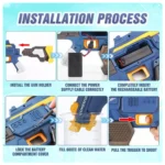 Free Shipping Electric Water Gun Powerful Water Blasters Squirt Guns Large-capacity Water Tank Summer Swimming Pool Outdoor Toy - Image 4