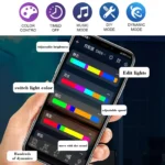 DIY Thunder Cloud Light Strip with APP & Remote control, LED Cotton Cloud Ceiling Lightfor Bedroom Gaming Room Decor - Image 4