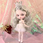 White Swan ICY DBS Blyth Doll Carving Lips Matte Face 1/6 BJD Azone S Anime Girl - Image 6