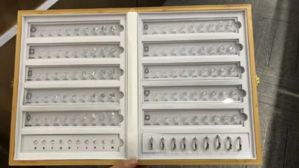 Jewelry Setting Gemstones Size Diamond Carat Size Guideline Tools 10 Hot Sale ShChart Acrylic Plate Setting Diamond Dealer Tools