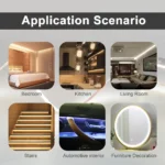 2.7mm Ultra Thin COB LED Strip 480LEDs/m High Density Flexible Super Slim FOB Light 3000K 4000K 6000K Linear Dimmable DC3.7V/5V - Image 5