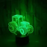 1pc Tractor 3D Night Light, 3D Optical Illusion Lamp With Touch & Remote Control, 16-Color Changing Ambient Light For Bedroom - Image 5