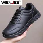 2025 Men Shoes Spring Autumn Waterproof Walking Sneakers Leisure Male Leather Sports Shoes Non-Slip Footwear - Image 2