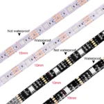 5v 5050 RGB LED Strip Light Flexible Tape Lamp Waterproof 50cm 1m 2m 3m 4m 5m With 4pin Plug White/ Black PCB Home Decoration - Image 3