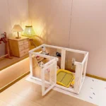 Transparent Pet Playpen for Small Medium Dogs Indoor Puppy Pen with Door Portable Fence Kennel Foldable Cage for Puppy Kitten - Image 3