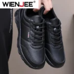 2025 Men Shoes Spring Autumn Waterproof Walking Sneakers Leisure Male Leather Sports Shoes Non-Slip Footwear