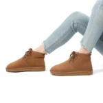 Asgard Winter Snow Boots For Women Outdoor Keep Warm Non-slip Fur Lined Suede Short Boots Lady New Cozy Soft Sole Cotton Boots - Image 4