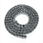 3/4/5/6.5mm Black Moissanite Tennis Necklaces with Certificates 925 Sterling Silver Lab Diamond Hiphop Neck Chain For Women Men - Image 2