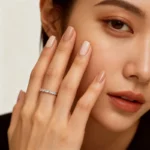 TFGLBU Trendy 1.5mm Moissanite Ring for Women Lab Diamond Matching 100% 925 Sterling Silver Certified Band Wholesale Jewelry - Image 2