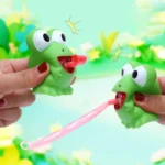 Children Creative Decompression Fidget Toys Pinch Frog Dinosaur Sticking Tongue Out Relieve Stress Toy Christmas Gifts For Kids - Image 3
