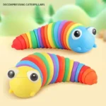 Baby Toy Twisted Caterpillar Infants and Toddlers Colorful Stress Relieving Toys Early Educational Toys Newborn Gift Squishy 1pc - Image 5
