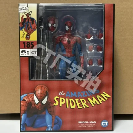New Ct Toys Spiderman Mafex 185 Action Figure Miles Morales 2099 Spider-Man Anime Figures Classic Costume Ver Birthday Gift Toy