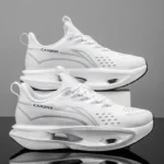 Unisex Classic Low-Top Sneakers - Comfortable and Breathable Synthetic Materials, Cushioned Rubber Soles, Lace-Up Design for Casual and Light Sports - Versatile, Stylish, Comfortable for All Seasons, Everyday Footwear, Minimalist Style, Fabric Lining