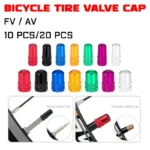 10PCS Aluminum Valve Caps Schrader/Presta Covers with Stem Nuts for Bike Vacuum Tires Inner Tube Accessories - Image 3