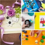 Garment Accessories 160pcs black and white suit button Round Plastic Resin Button 4 holes Craft Sewing Children's Garment Sewing - Image 6