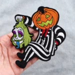Halloween Series Patches On Clothes Horror Things Embroidered Patches Cartoon Badges Iron On Patch DIY Clothing Accessories - Image 3