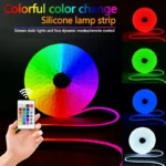 5V Bluetooth RGB LED Neon Strip 1M 2M 3M 5M Tuya 24Key Remote Control 108Leds/M Silicone Light IP65 Waterproof Room Decor Ribbon - Image 2