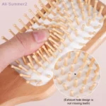 {MX} Multi-type Wooden Airbag Hair Brush Anti-Static Massage Comb Scalp Massager Air Cushion Hairbrush For Detangling - Image 3