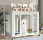 Heavy Duty Large Dogs Cage High Strength Steel Wood Easy To Install Dog Crate Pet Dog Kennel
