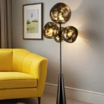 Modern minimalist LED floor lamp, living room, bedroom, study, Nordic Ins style creative remote control dimming vertical lamp - Image 6