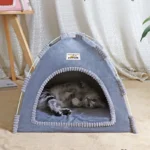 Pet Tent Cave Hut Cat Sleep House for Kitten Playpen Cage Basket Cat Nesk Kennel Small Dog House Bed Chihuahua Забор Для Кошек - Image 3