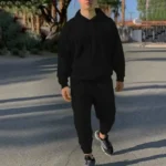 New Men Women Tracksuit Hoodies Casual Solid Color Thick Pullover and Long Pant 2-piece Set Men Autumn Fleece Jogger Sports Suit - Image 3