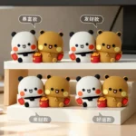 New Bubu and Dudu Bears Figure Toy Mini Figurine Desktop Decoration Model Ornaments Toys Boys Girls Christmas Gifts - Image 3