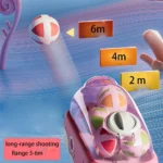 Whale Sticky Ball Throw Toy Set Kids Shooting Ball Gun Dart Board Target Soft Bullet Outdoor Indoor Game Gifts For Girsl Boys - Image 4