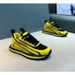 Fipatbu Men's Striped Interval Fashion Sports Shoes Non-Slip Breathable Mesh round Toe Wear-Resistant Summer Casual Shoes - Image 3