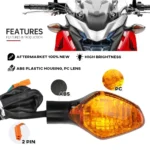 Turn Signal Indicator Light For HONDA CBR500R CBR650F CB650F CB500F CB500X MSX125 Rebel 500 300 Motorcycle Directional Blinker - Image 3