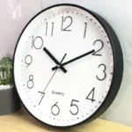 [12 Inch 30CM] Fashion Silent Non-Ticking Wall Clock Creative Three-Dimensional Digital Scale Wall Clock for Living Room Bedroom