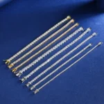 100% Real Moissanite Tennis Bracelet for Women Lab Diamond Original S925 sterling silver Jewelry Hip Hop Jewelry Creativity Gift - Image 2