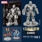 Fondjoy Marvel figure Splicing toys iron man MK1 MK2 MK3 MK4 MK5 MK6 MK7 Action figure model Birthday gift for children - Image 5